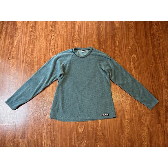 Melanzana Micro Grid Shirt Fleece Women’s Size Large Blue Long Sleeve Hiking - Picture 1 of 5